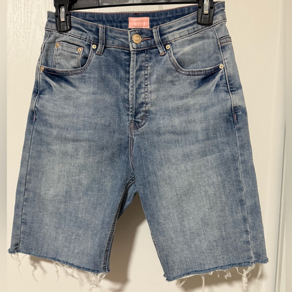 MOTHER Looker Ankle Fray Girl Crush shorts size 27